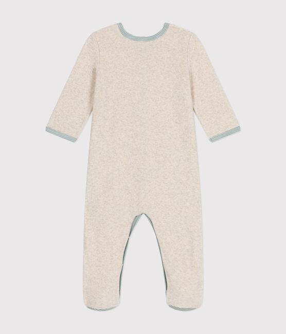 Pigiama bebè in ciniglia beige MONTELIMAR CHINE