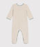 Pigiama bebè in ciniglia beige MONTELIMAR CHINE
