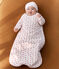 Sacco nanna in ciniglia con stampa a cuori neonato TOG 3 bianco MARSHMALLOW/rosso TERKUIT