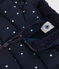 Piumino con stampa e cappuccio retraibile neonato blu SMOKING/bianco MARSHMALLOW