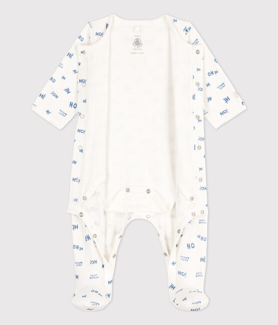 Bodyjama Heho in tubique per neonato bianco MARSHMALLOW/ CREPUSCULE