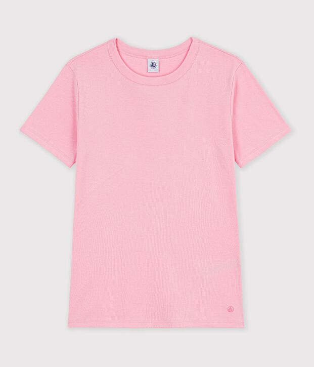 T-shirt a maniche corte in cotone tinta unita donna CHARMI