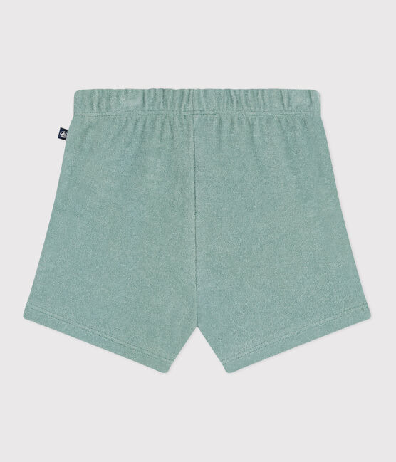 Shorts in spugna di cotone neonato verde PAUL