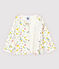 Cardigan in cotone bebè femmina. bianco MARSHMALLOW/bianco MULTICO