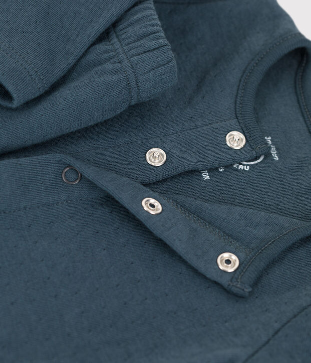 Completo 2 pezzi beb&egrave; in tubique biologico grigio