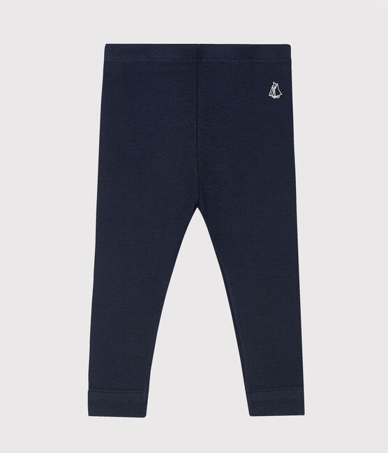 Leggins per bebè in cotone blu SMOKING