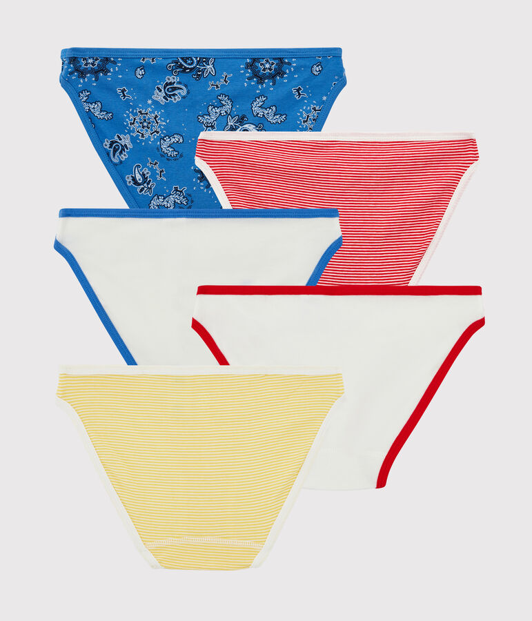 Confezione da 5 slip in cotone BIO Donna multicolore