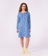 Camicia da notte in cotone con scollo alla coreana e stampa a cuori donna