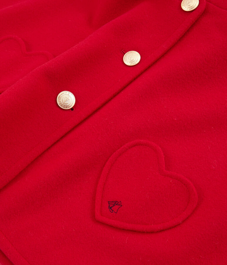 Mantella bambina rosso