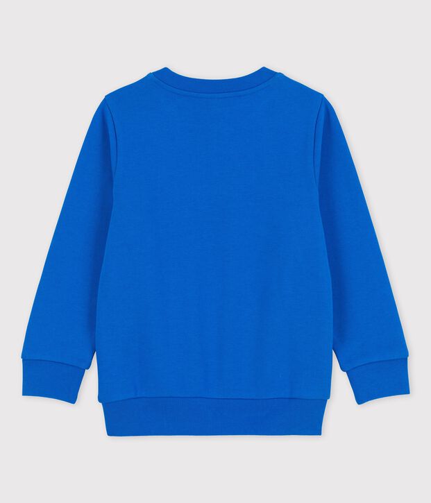 Felpa in molleton bambino blu