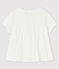 Blusa in cotone bebè bianco MARSHMALLOW