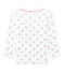 T-shirt per bambino a maniche lunghe stampata bianco LAIT/bianco MULTICO