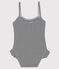 Costume da bagno UPF 50+ bebè blu ABYSSE/bianco LAIT