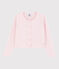 Cardigan tricot in cotone bambina rosa MINOIS