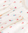 Pagliaccetto in cotone con stampa a fiorellini di campo neonato bianco MARSHMALLOW/bianco MULTICO