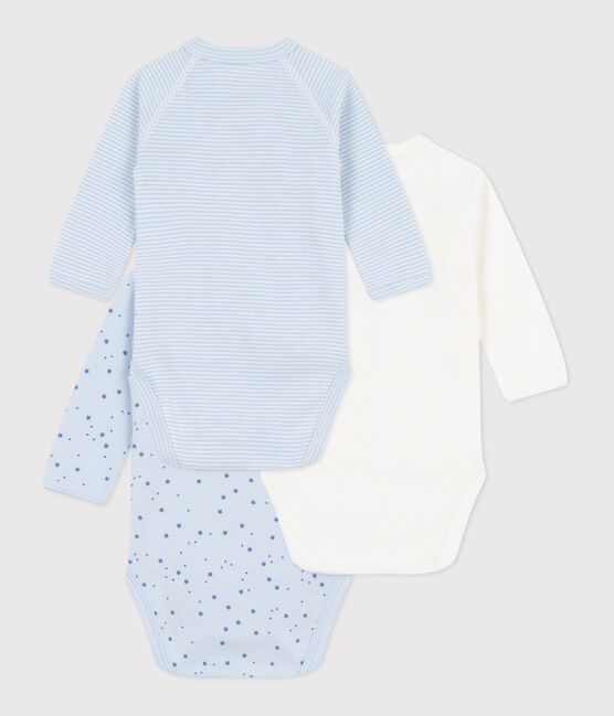 Set di body incrociati a maniche lunghe in cotone fantasia neonato variante 1