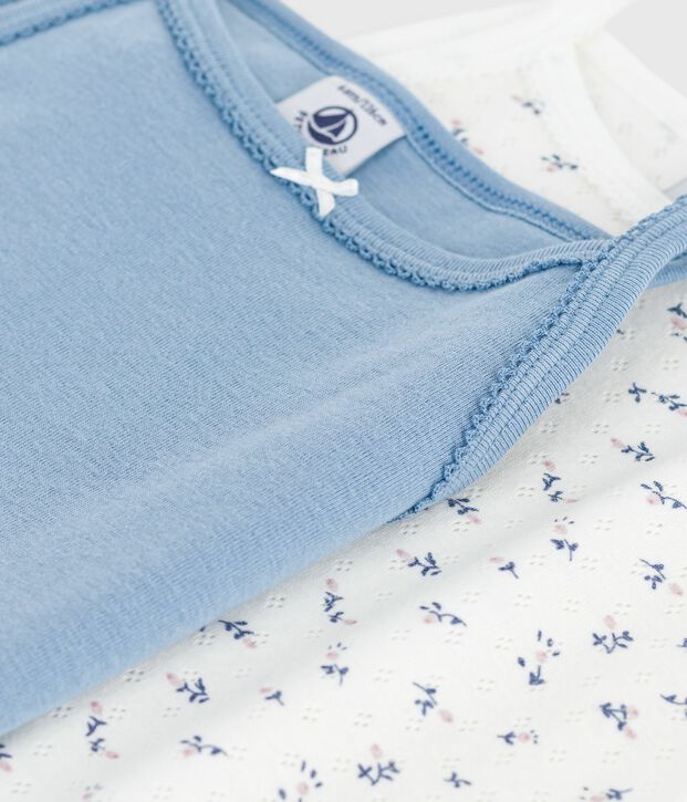 Set di canotte con spalline in cotone bambino multicolore