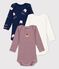 Confezione da 3 body bebè in cotone biologico Tajinebanane x Petit Bateau variante 1