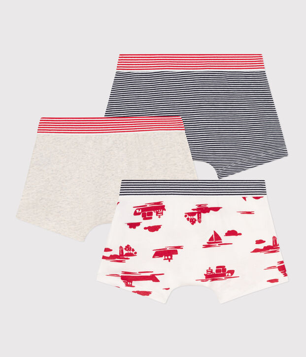 Confezione da 3 boxer Le Havre in cotone bambino multicolore