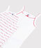 Confezione da 2 canottiere con spalline "Petit Bateau Je t'aime" bambina variante 1