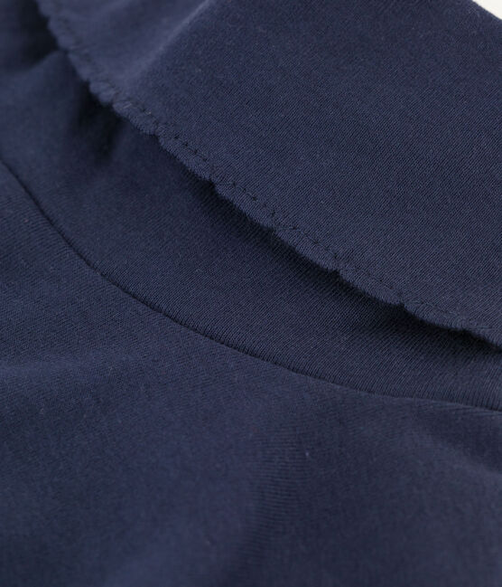 Dolcevita iconico in punto cocotte di cotone Donna blu SMOKING