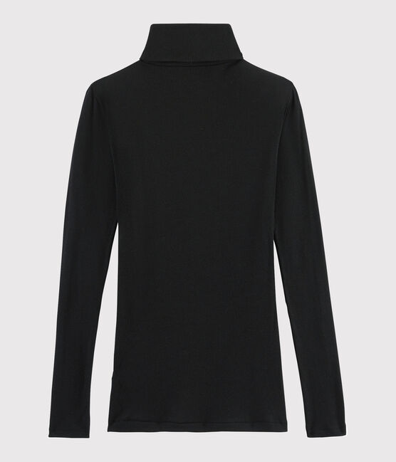 Dolcevita in lana e cotone Donna nero NOIR