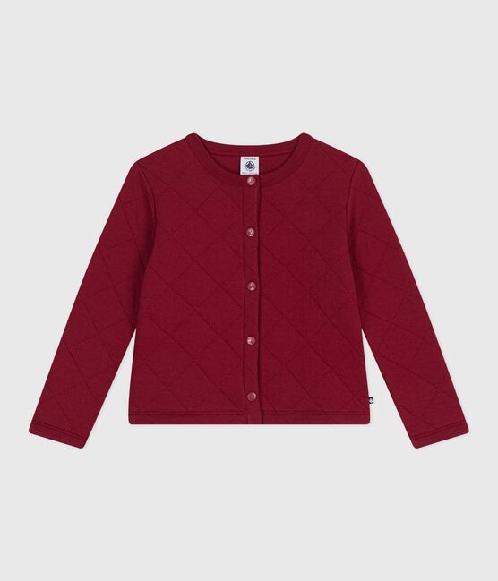 Cardigan in cotone tinta unita bambino AMARANTE