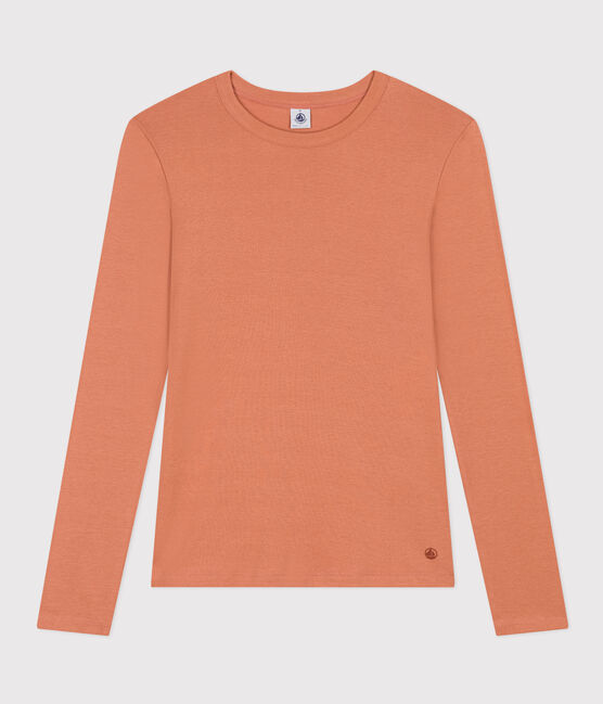 T-shirt L'ICONIQUE girocollo in cotone Donna rosa SIENNA