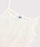 Canottiera con spalline iconica in cotone Donna bianco MARSHMALLOW