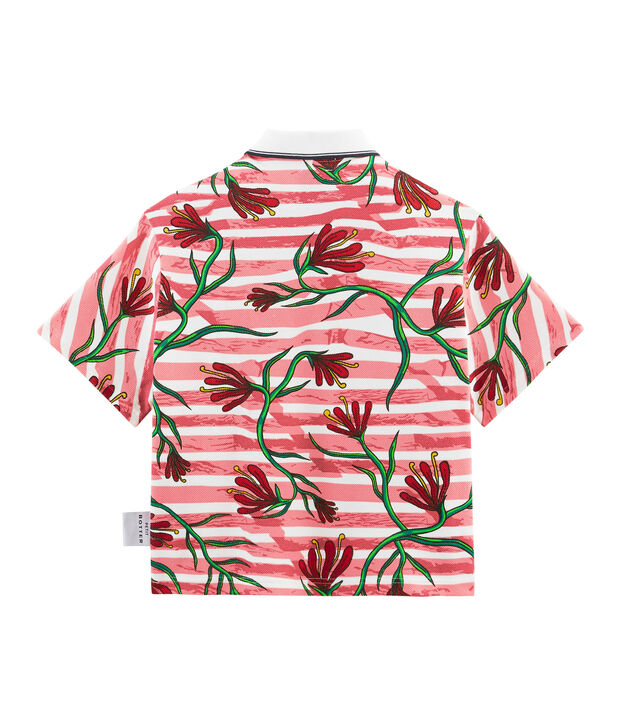 Polo a maniche corte bianco/multicolore