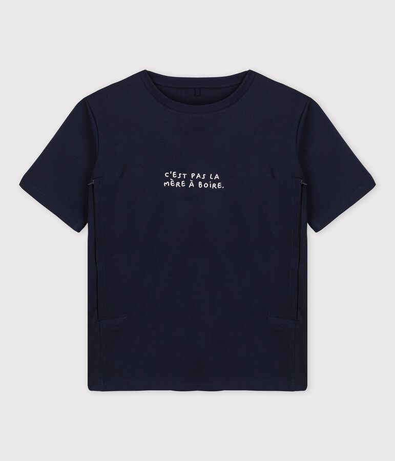 T-shirt allattamento Tajinebanane x Petit Bateau blu
