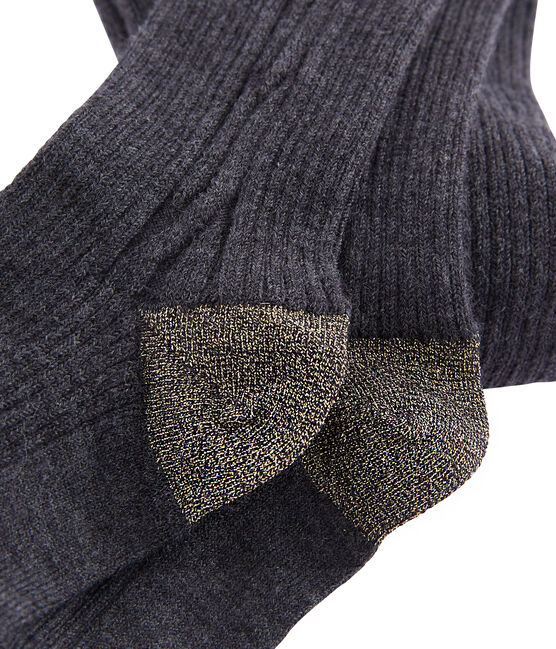 Collant caldi bambina grigio CITY CHINE