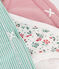 Set di 3 slip in cotone a fiori bambina variante 1