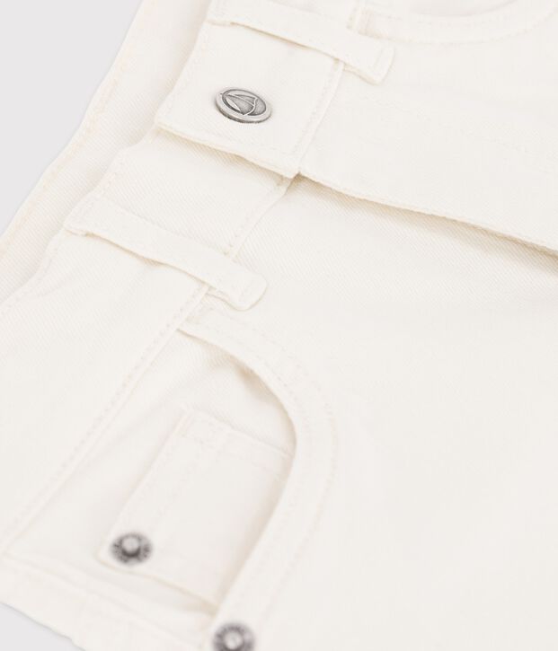 Bermuda in denim bambino ecru