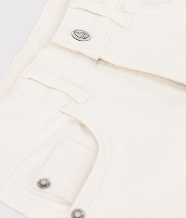 Bermuda in denim bambino ecru AVALANCHE