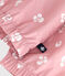 Giacca a vento a fiori bambina rosa CHARME/bianco MARSHMALLOW
