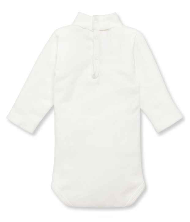 Body collo alto per beb&eacute; unisex bianco