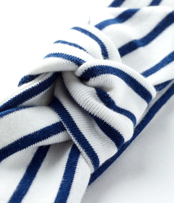 Fascia bebè femmina a righe bianco MARSHMALLOW/blu SMOKING