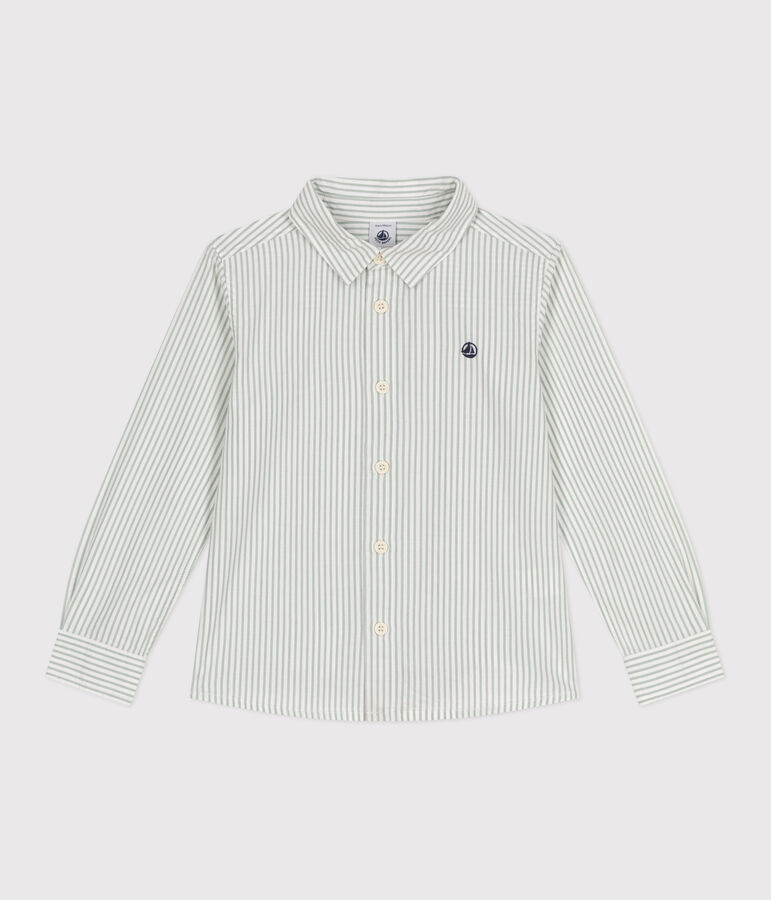 Camicia a maniche lunghe in cotone a righe bambino PAUL/ ECUME