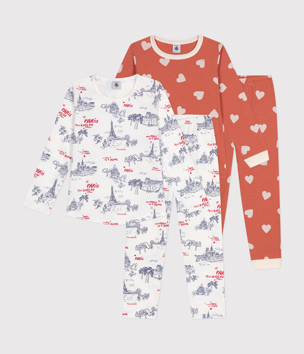 Set di 2 pigiami in cotone bambino multicolore