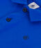Polo a maniche corte in cotone tinta unita bambino blu PERSE