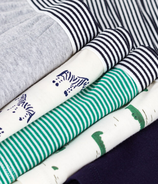 Set di boxer in cotone con stampa di animali bambino multicolore