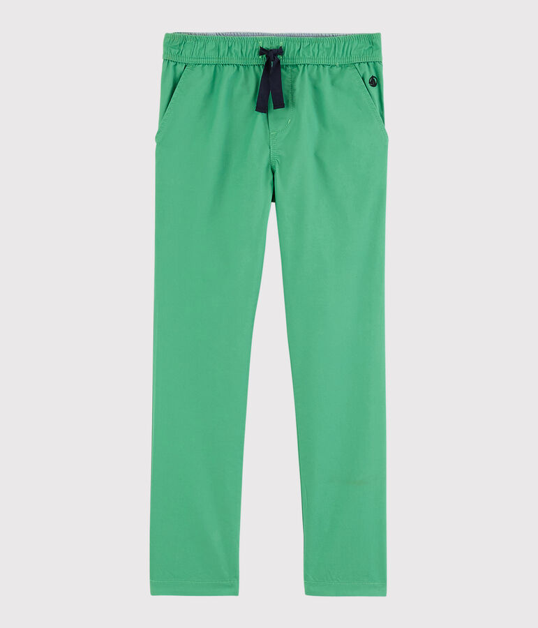 Pantaloni in serge bambino verde
