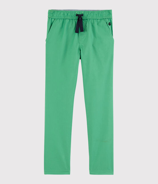 Pantaloni in serge bambino verde ALOEVERA