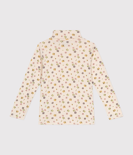 Dolcevita in cotone bambina bianco AVALANCHE/ MULTICO