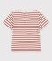 T-shirt bebè a maniche corte in cotone biologico a righe beige MONTELIMAR/ OMBRIE