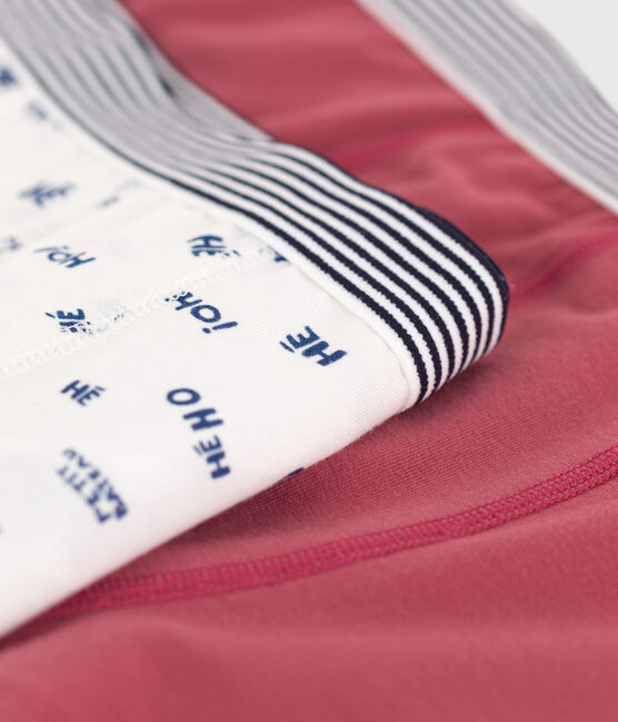 Confezione da 2 boxer ragazzo in cotone ed elastan variante 1