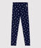 Jeggings bambina in jersey elasticizzato blu SMOKING/bianco MULTICO