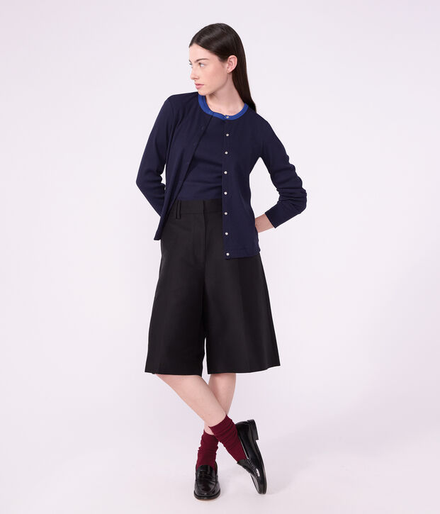 Cardigan in cotone tinta unita donna SMOKING