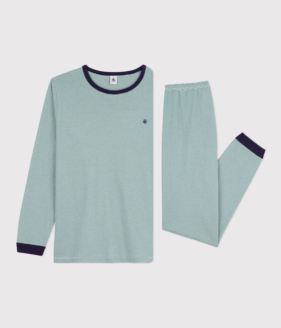 Pigiama in cotone a righe bambino ESTRAGON/ MARSHMALLOW